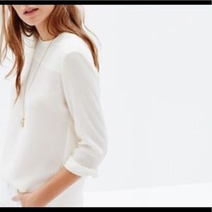 Madewell Quilted Silk Top